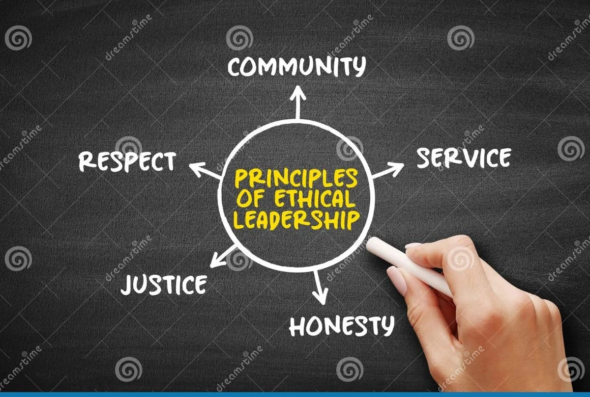 Participants in an ethical leadership training session